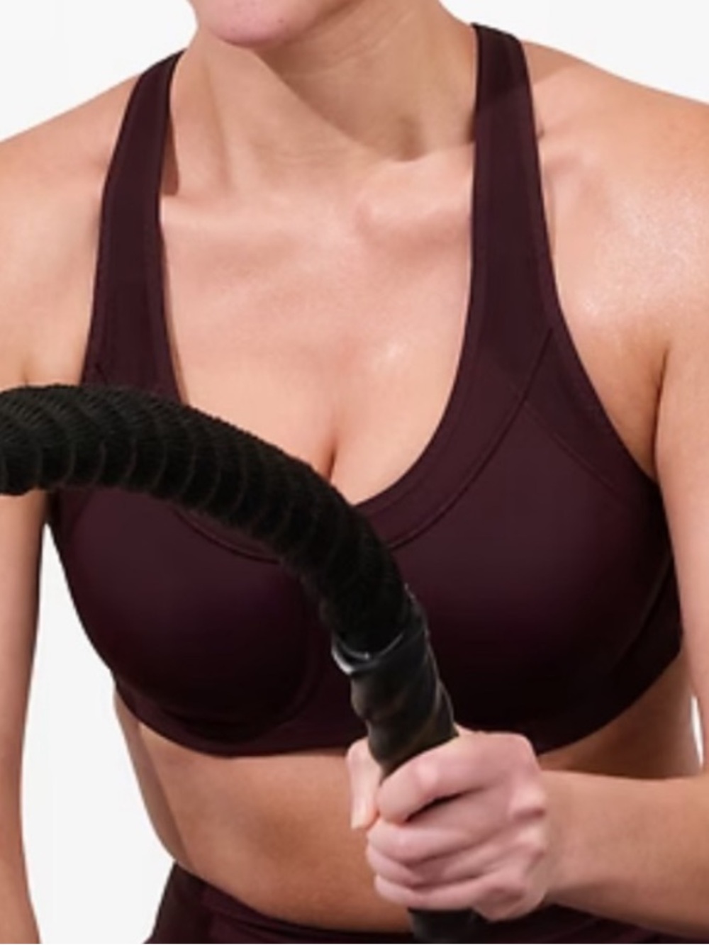 Athleta Glory Sports Bra Burgundy | Size 34C